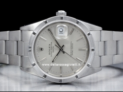 Ролекс (Rolex)  Date 34 Argento Oyster Silver Lining  15210